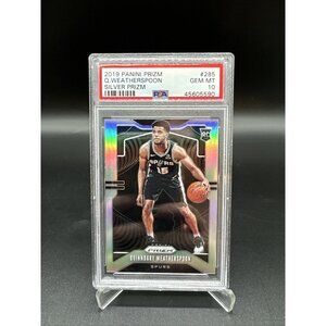2019-20 Panini Prizm #285 Quinndary Weatherspoon Rookie Silver Prizm RC PSA 10